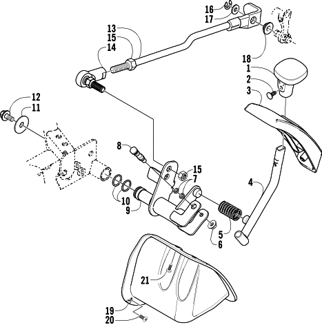 REVERSE SHIFT LEVER ASSEMBLY