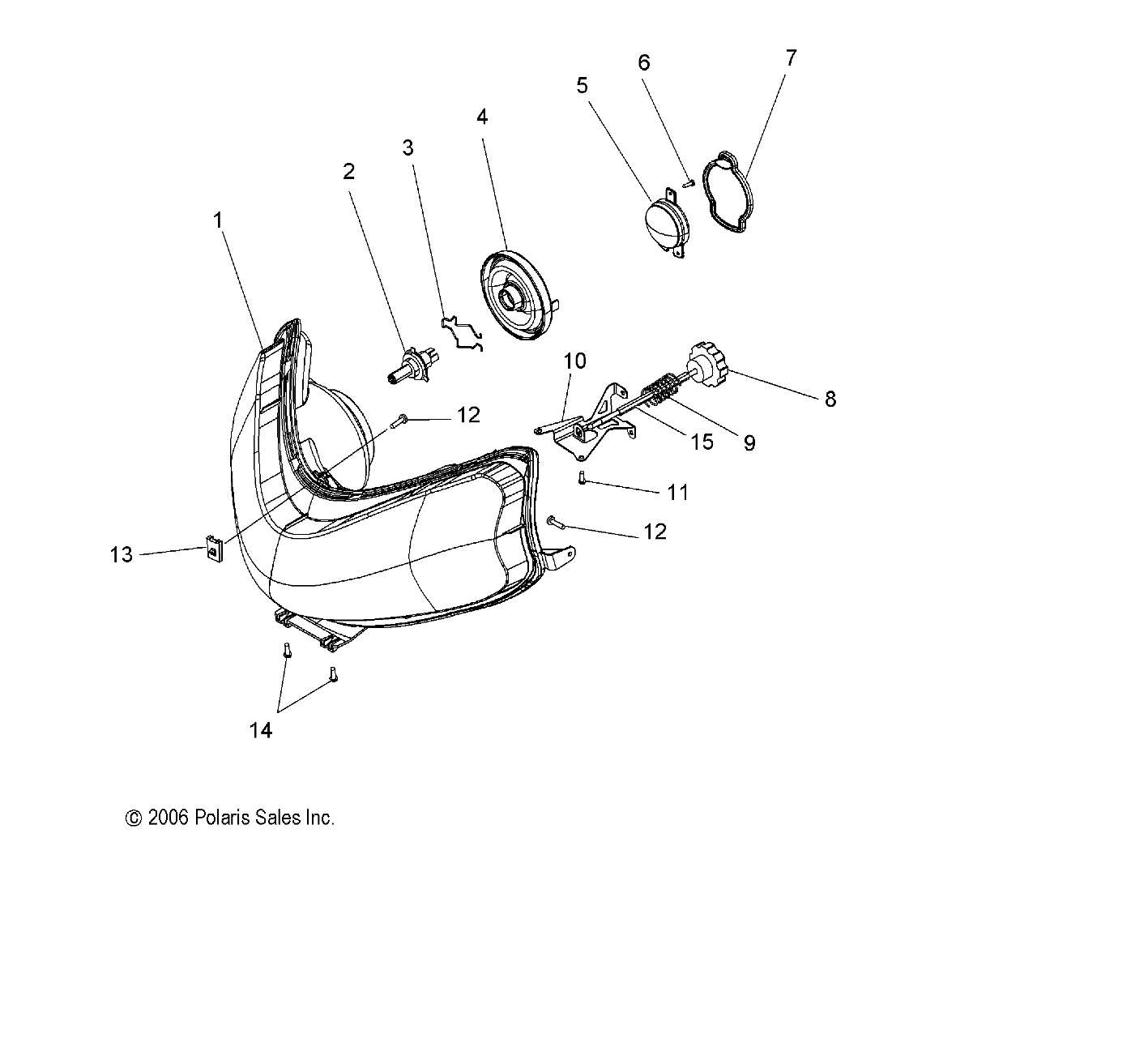 ELECTRICAL, HEADLIGHT - S08PB8ES/EE (49SNOWHEADLGHT08800IQ)