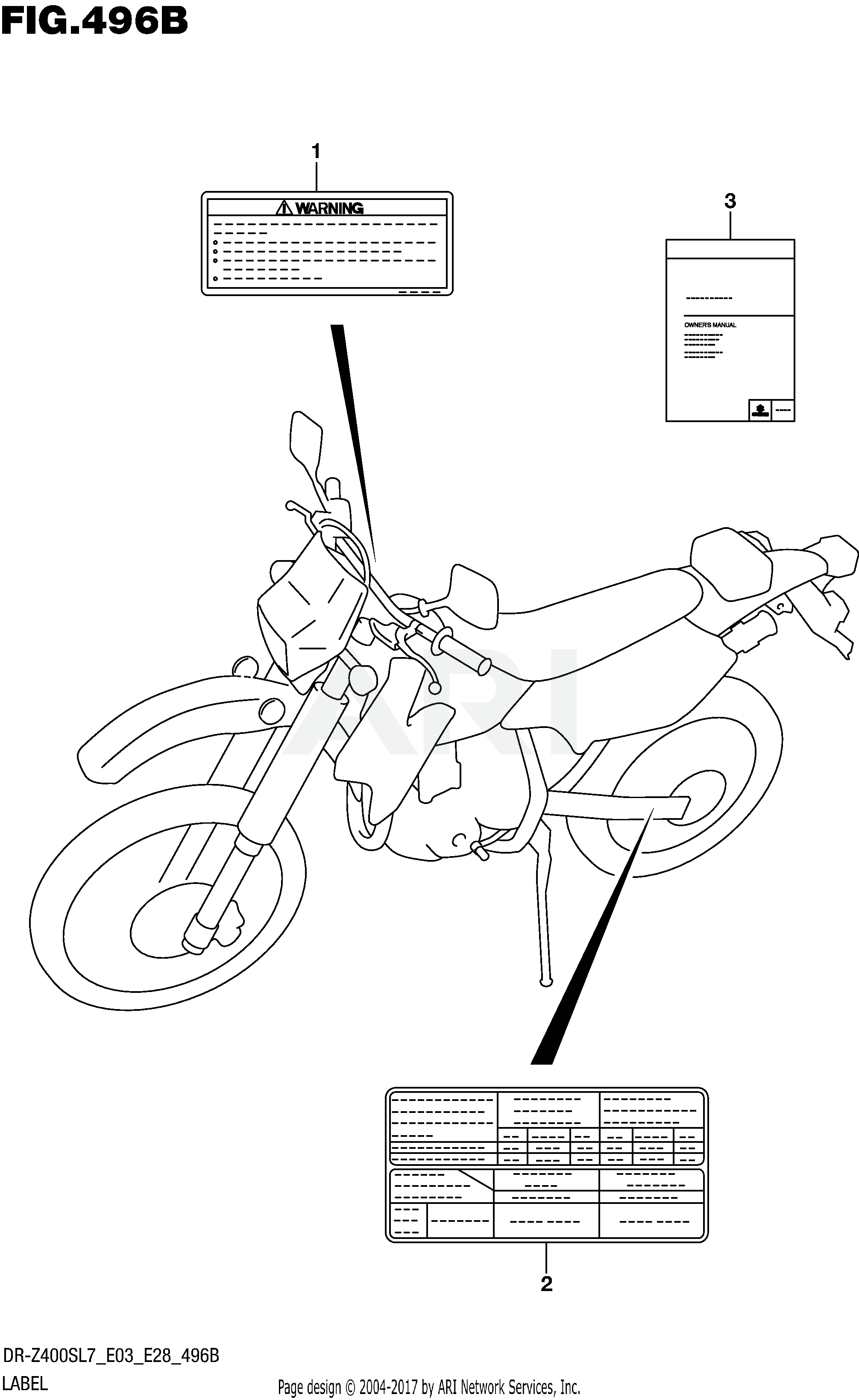 LABEL (DR-Z400SL7 E28)