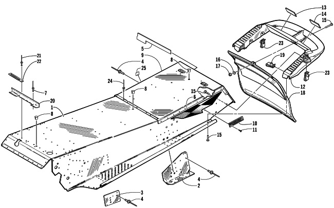 TUNNEL AND REAR BUMPER