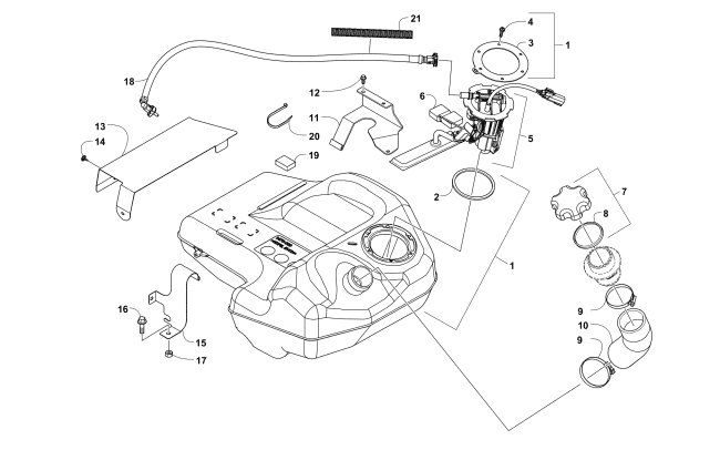 GAS TANK ASSEMBLY