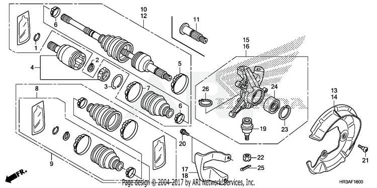 FRONT KNUCKLE@FRONT DRIVE SHAFT