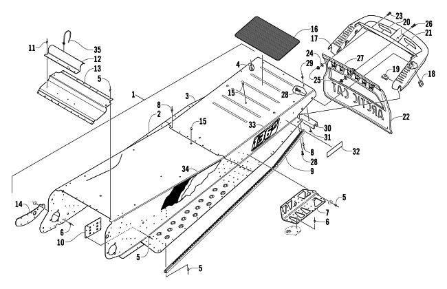 TUNNEL AND REAR BUMPER