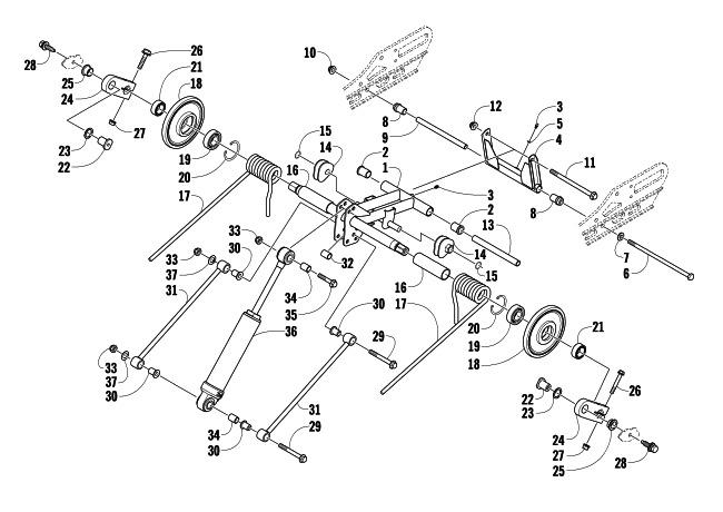 REAR SUSPENSION REAR ARM ASSEMBLY