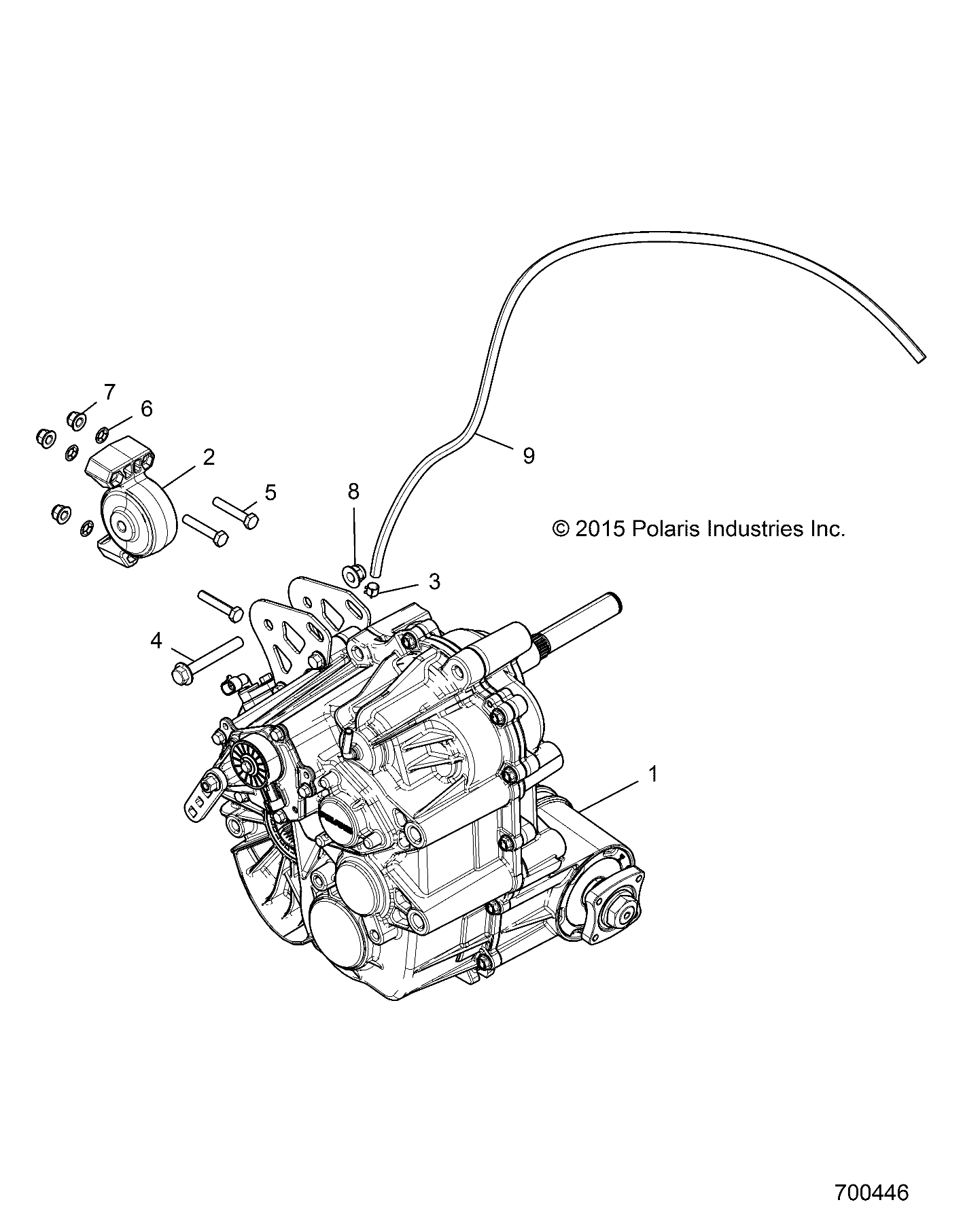 DRIVE TRAIN, MAIN GEARCASE MOUNTING - Z18VDE92LS (700446)