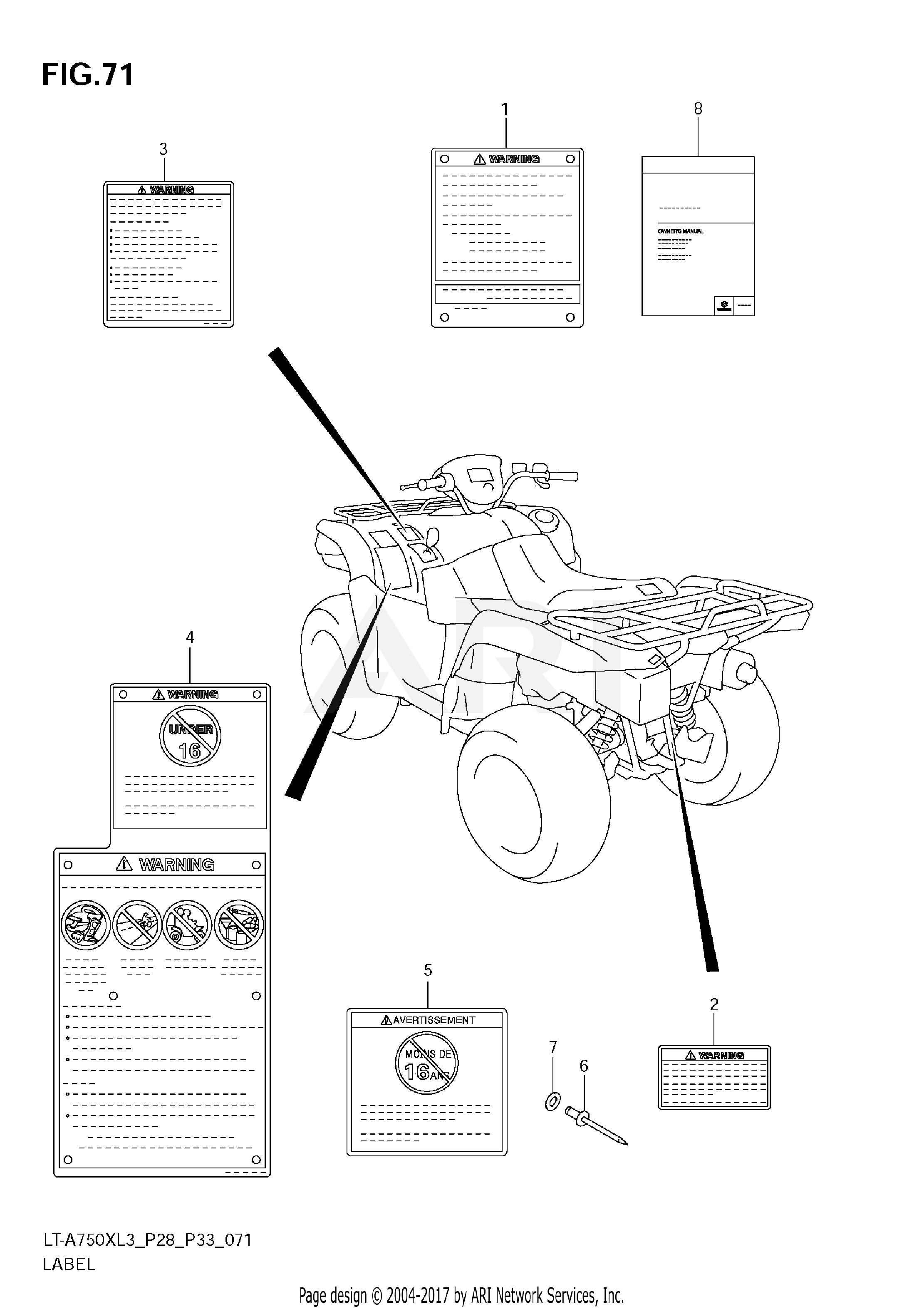 LABEL (LT-A750XL3 E28)