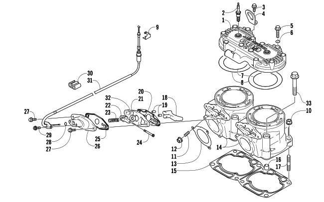 CYLINDER AND HEAD ASSEMBLY