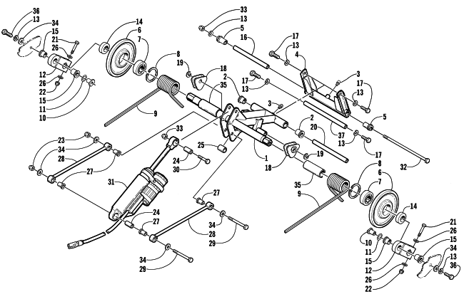 REAR SUSPENSION REAR ARM ASSEMBLY