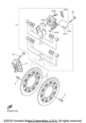 FRONT BRAKE CALIPER