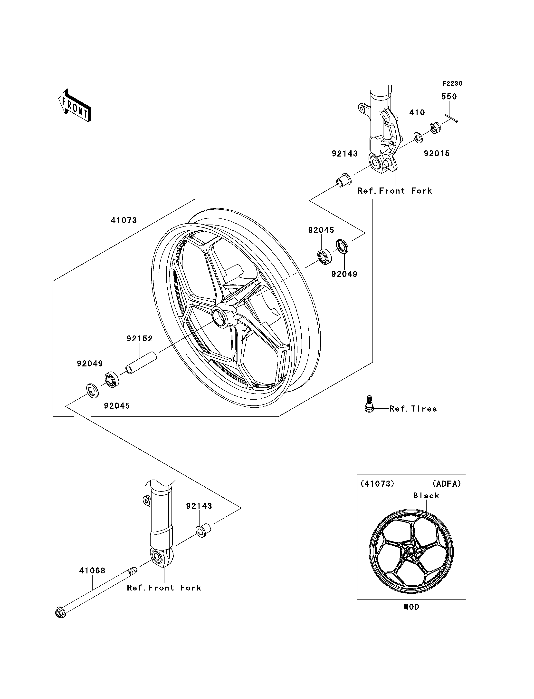 Front Wheel(ADF/AEF)/(ADFA)(CN)