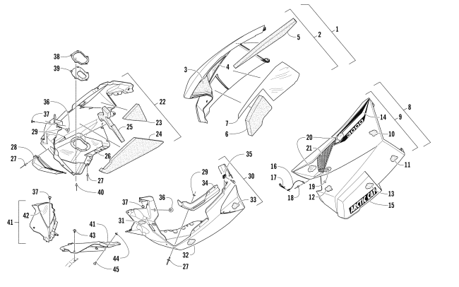 SKID PLATE AND SIDE PANEL ASSEMBLY