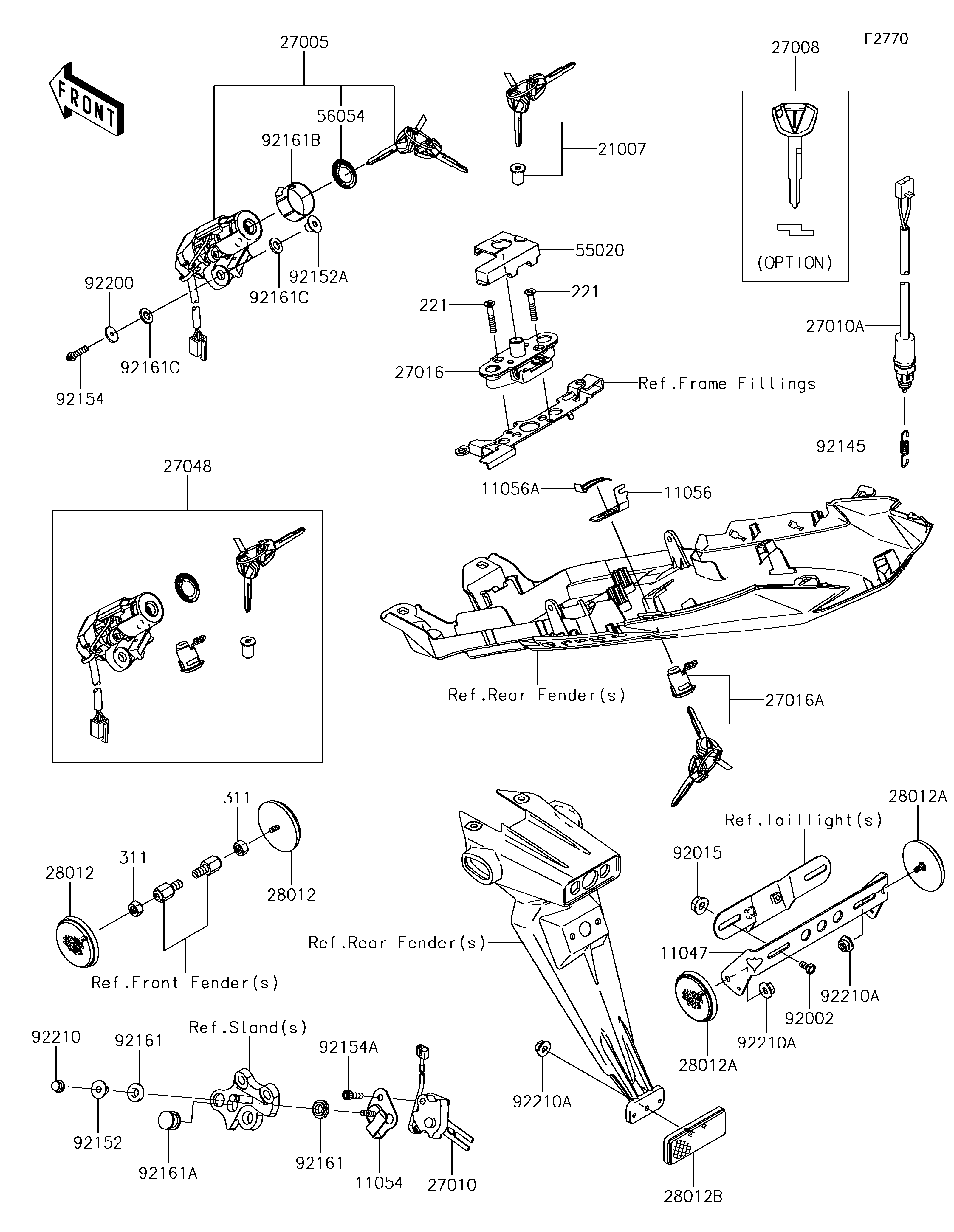 Ignition Switch/Locks/Reflectors