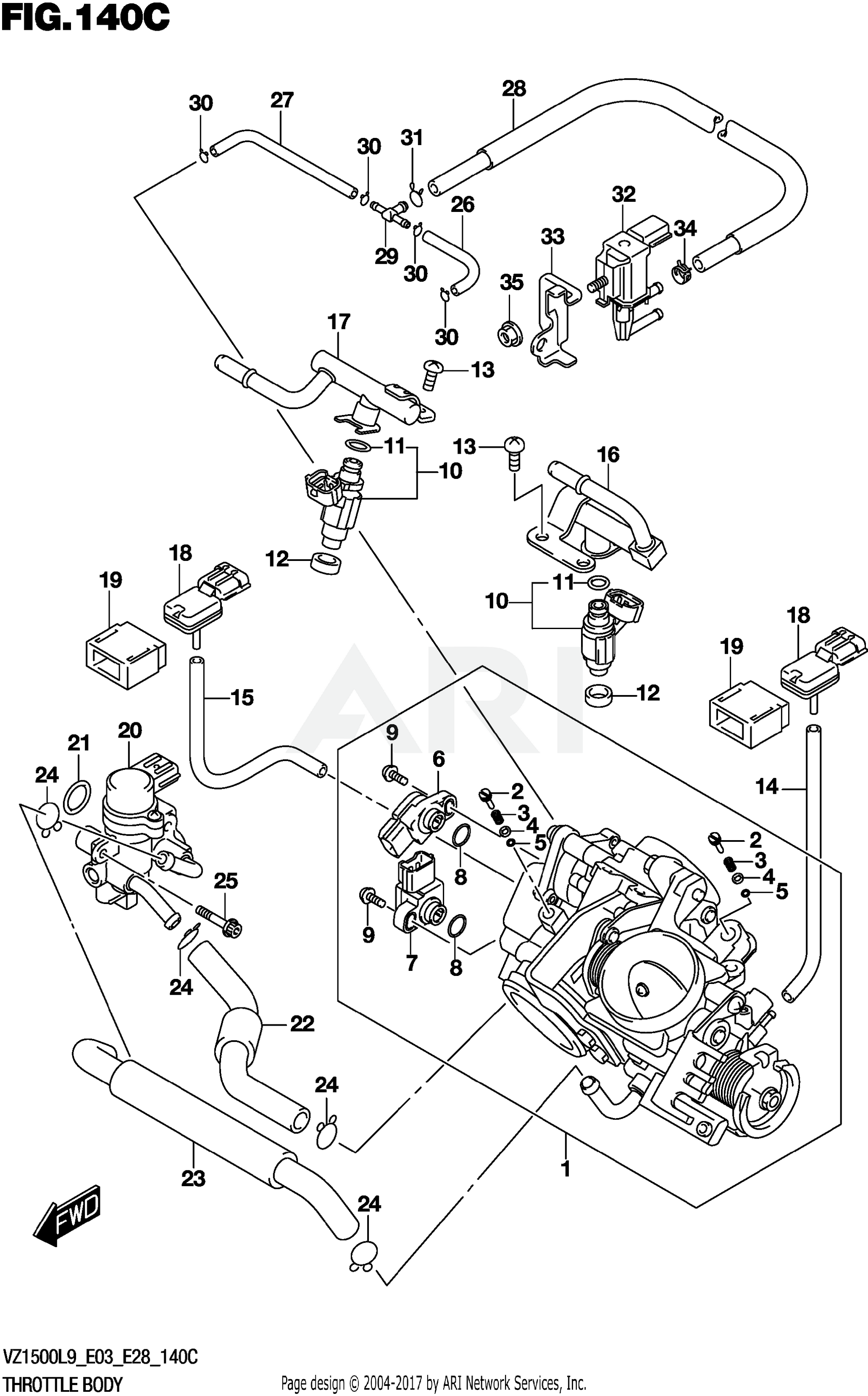 THROTTLE BODY (E33)