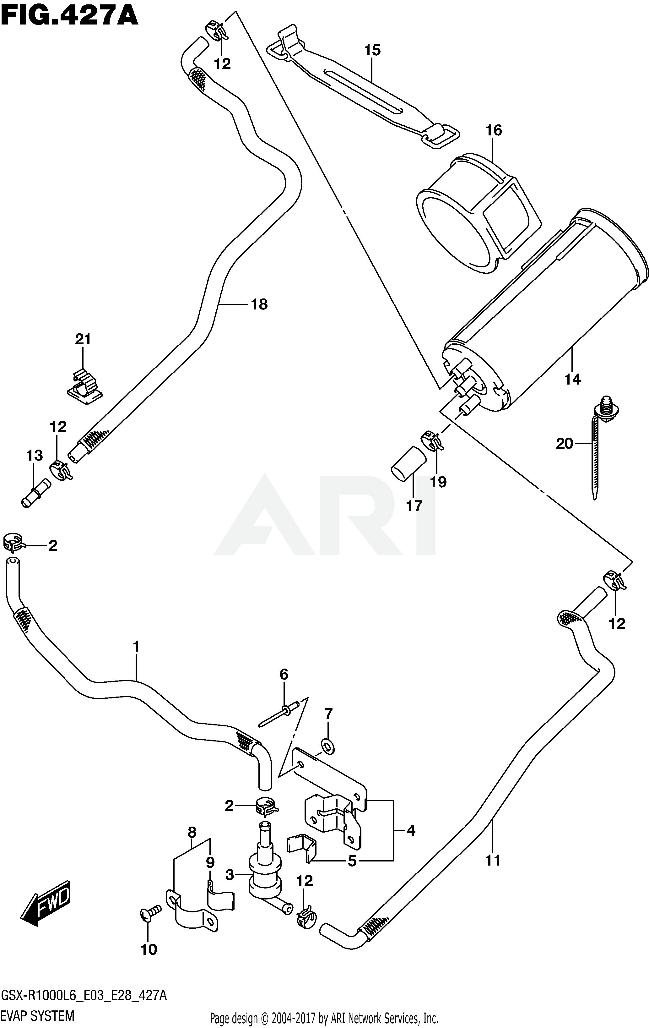 EVAP SYSTEM (GSX-R1000L6 E33)