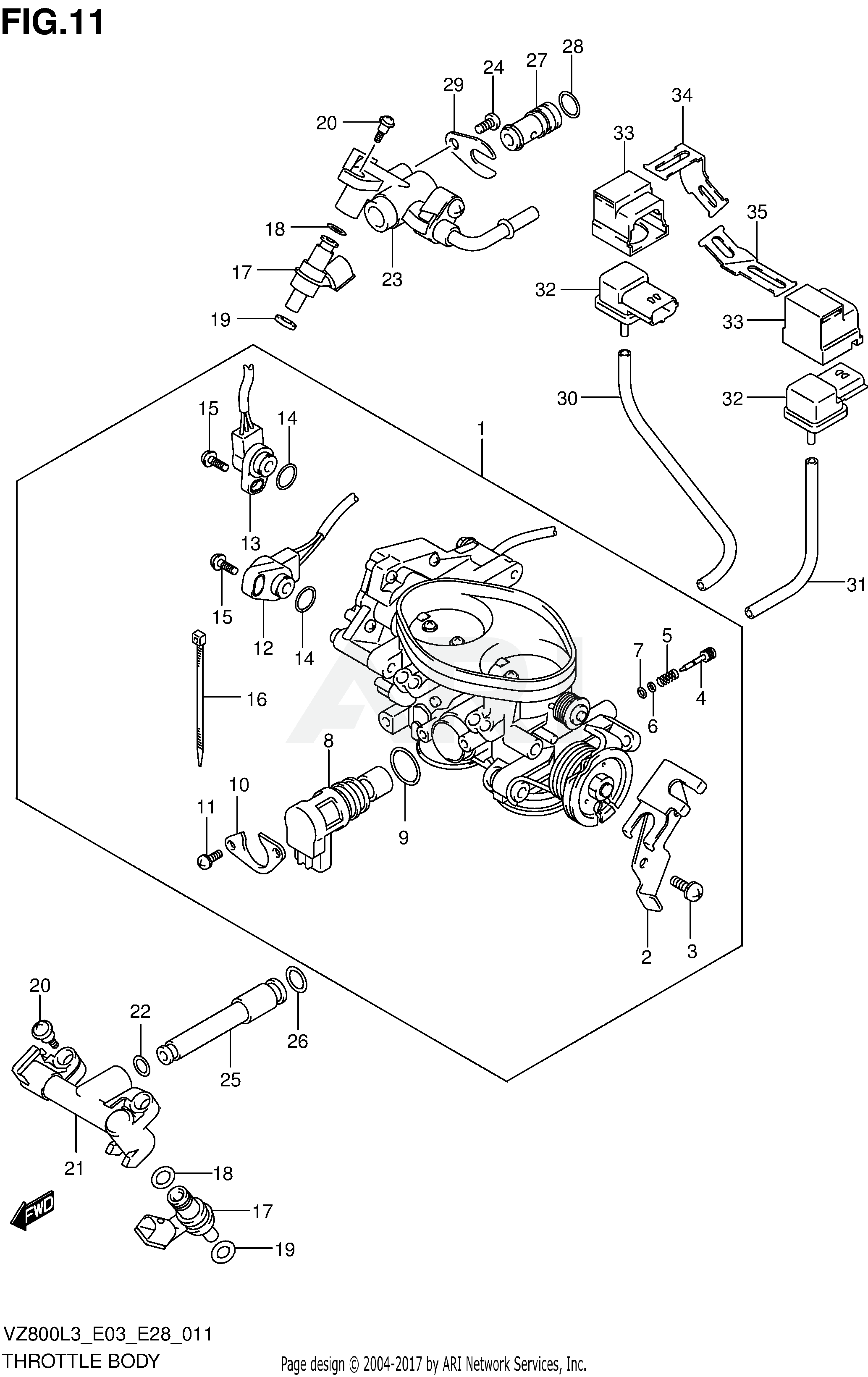 THROTTLE BODY (VZ800L3 E03)