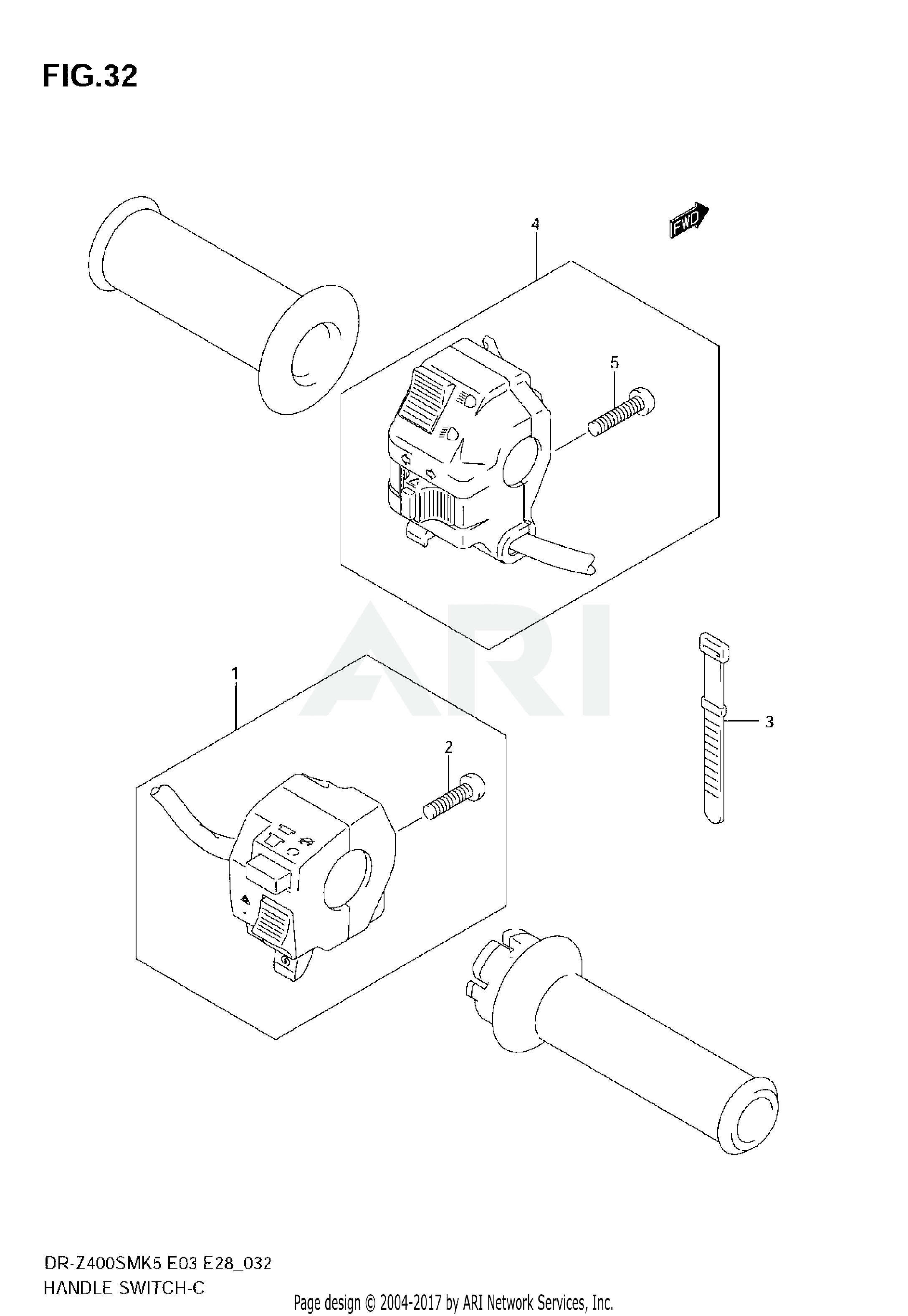 HANDLE SWITCH (MODEL K5/K6)