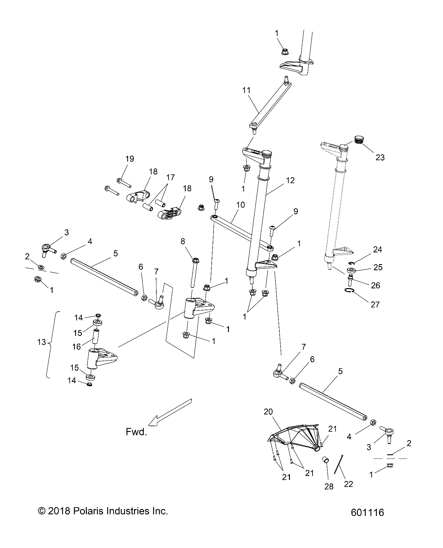 STEERING, LOWER - S20CBA6GSL (601116)