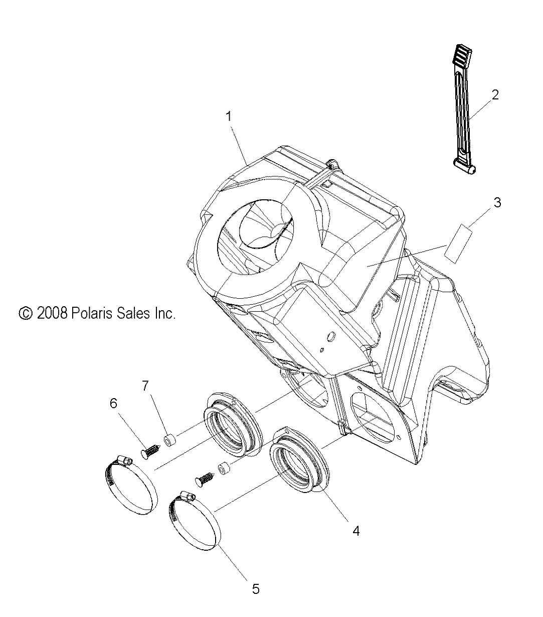 ENGINE, AIR INTAKE SYSTEM - S14PT6HSL/HEL (49SNOWAIR09600TRG)