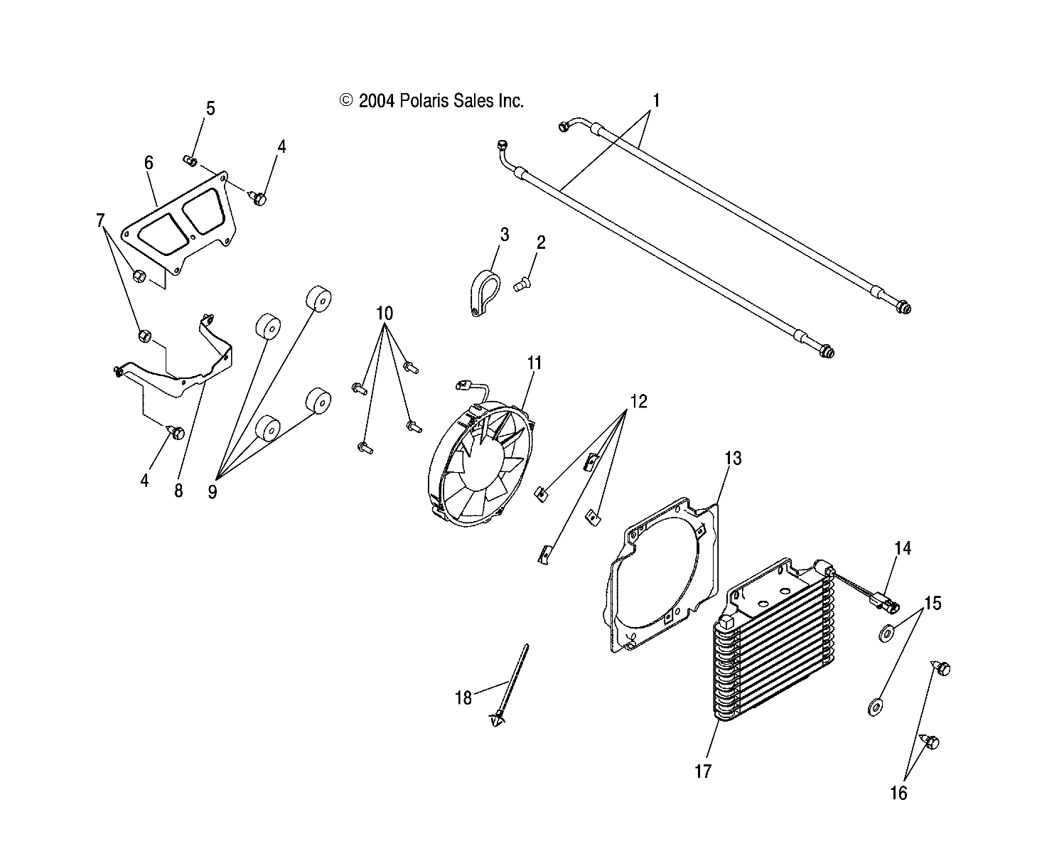 OIL COOLING - A05CD32AA/AB/AC (4994909490A14)