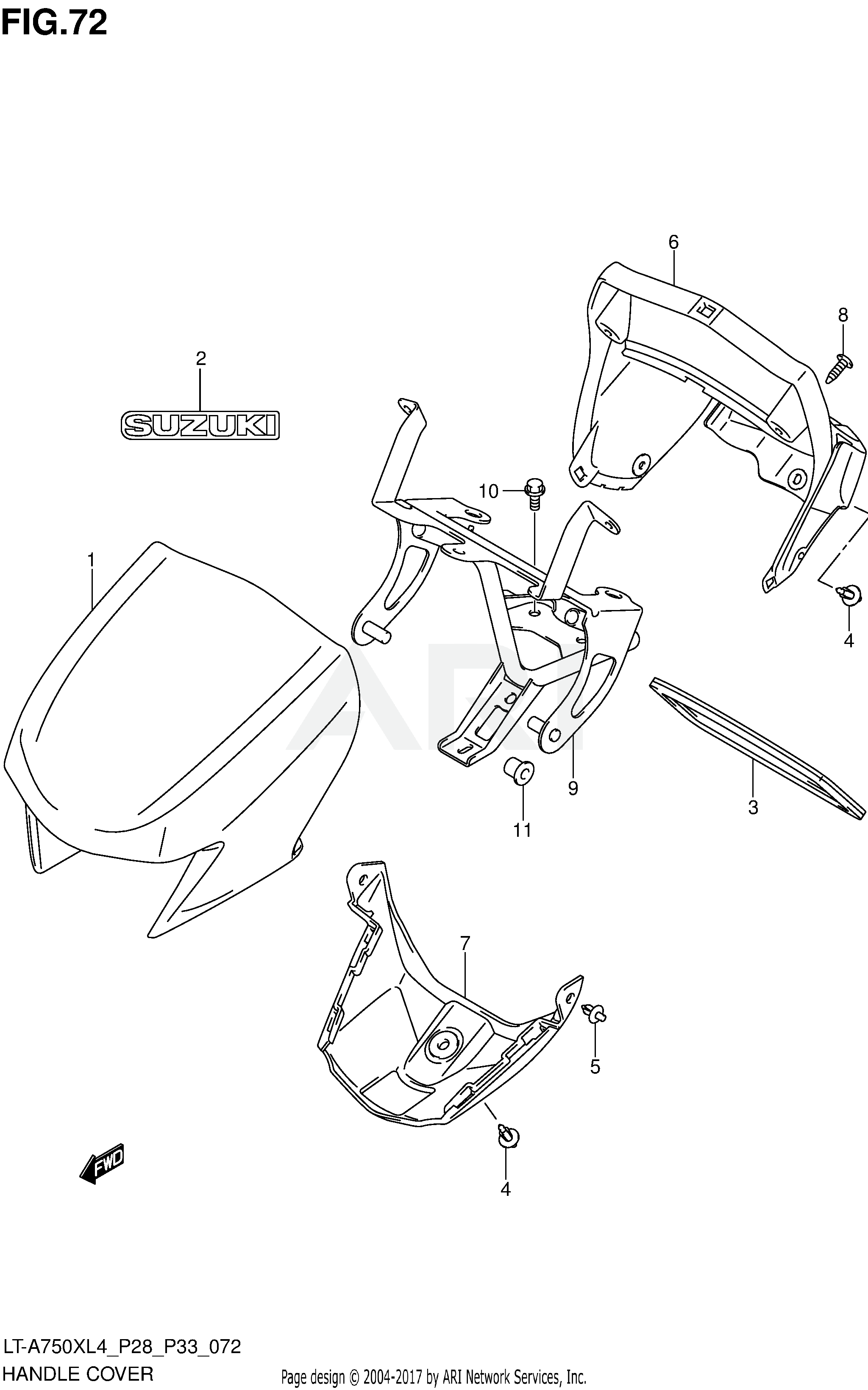 HANDLE COVER (LT-A750XZL4 P33)