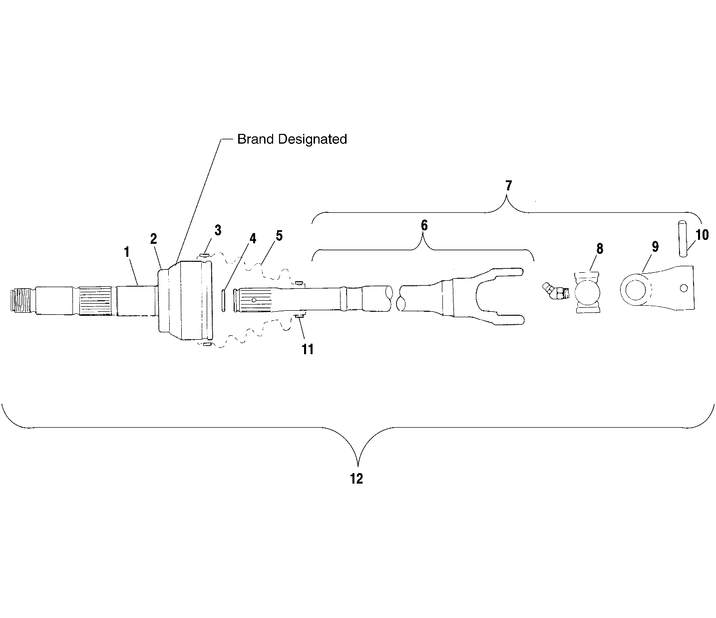 CV JOINT - NEAPCO - A01BG50AA (4963766376B003)