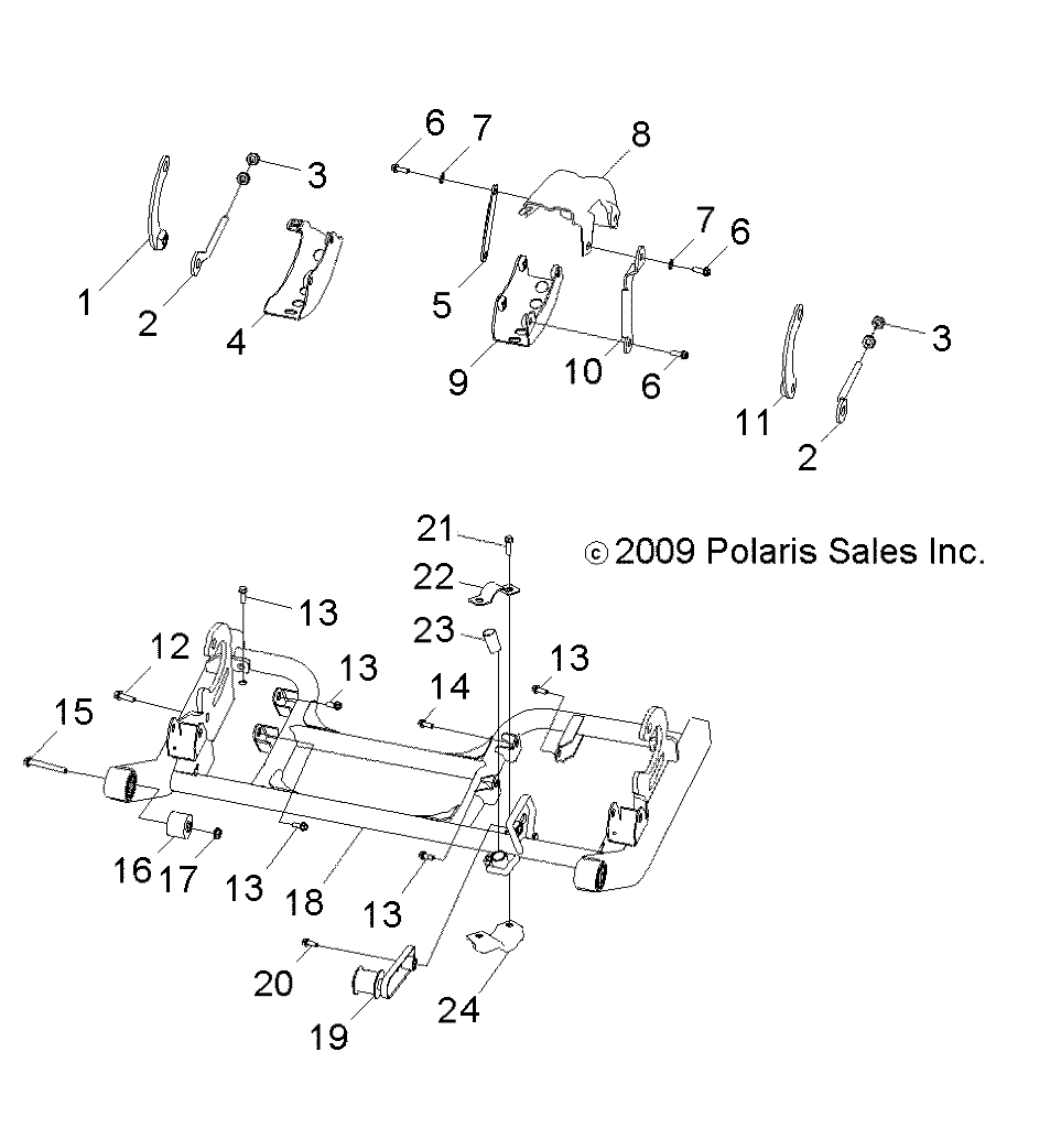 CHASSIS, SWING ARM - R13VA17AA/AB (49RGRSWINGARM10RZR170)