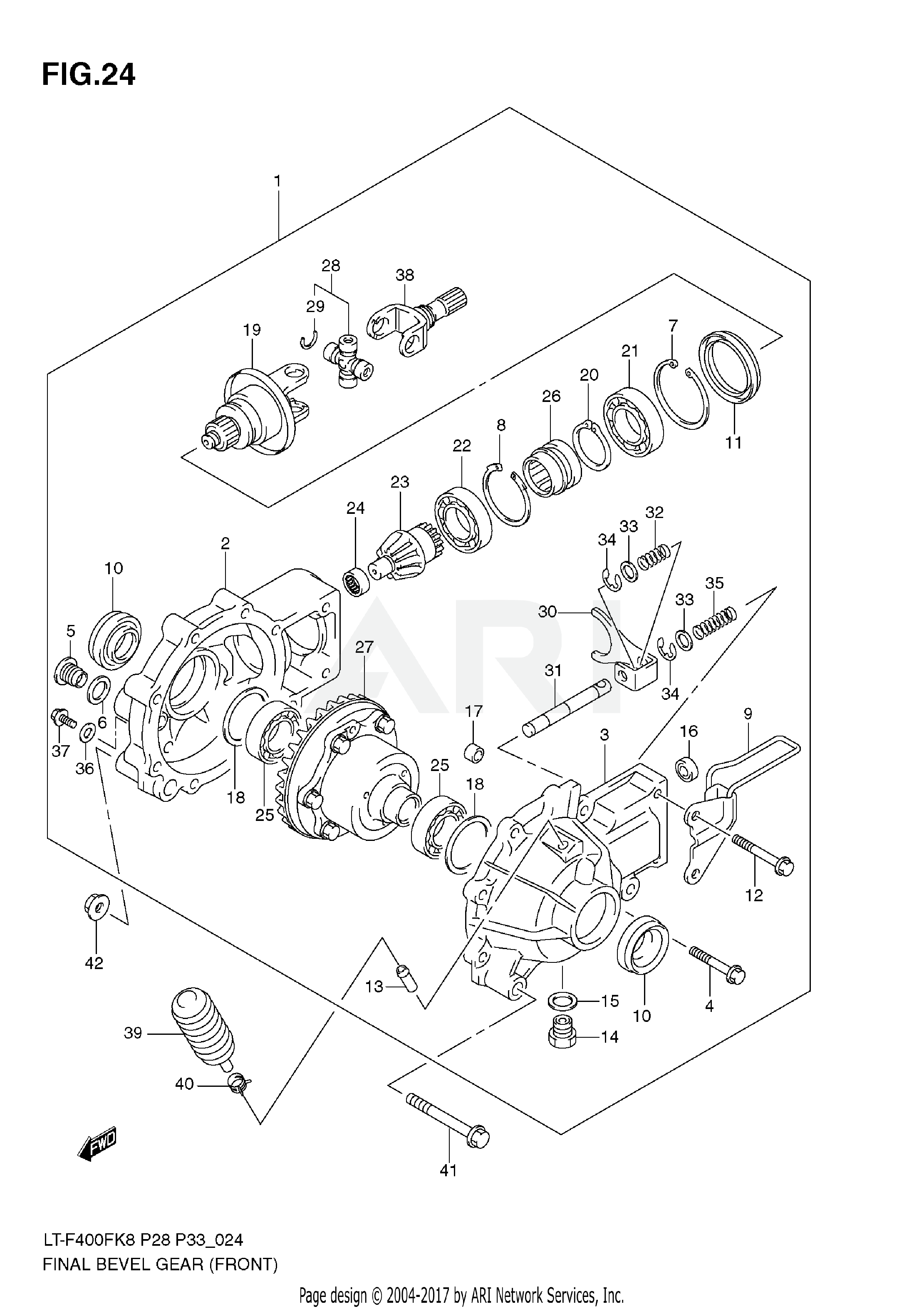 FINAL BEVEL GEAR (FRONT)