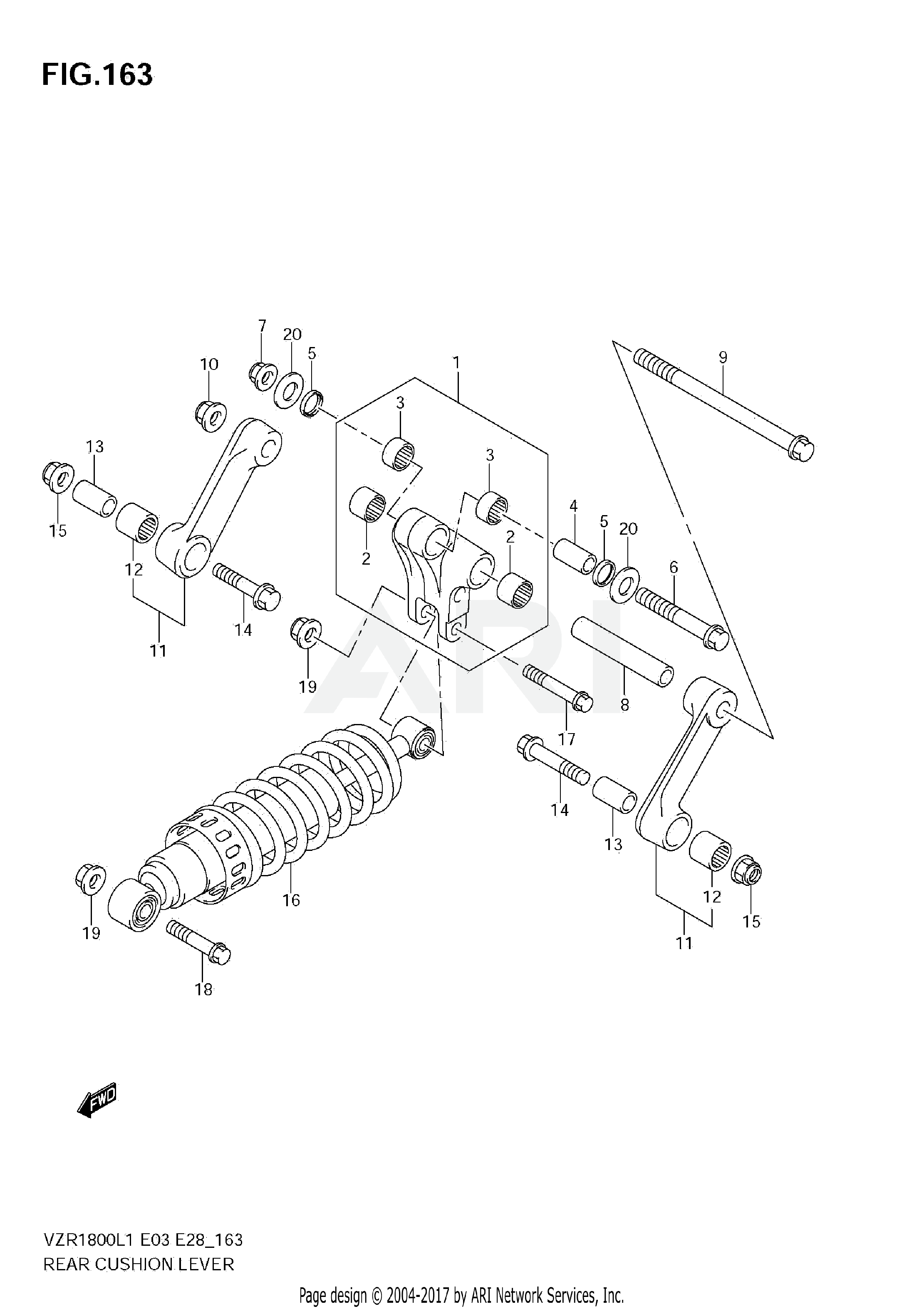 REAR CUSHION LEVER (VZR1800 L1 E28)