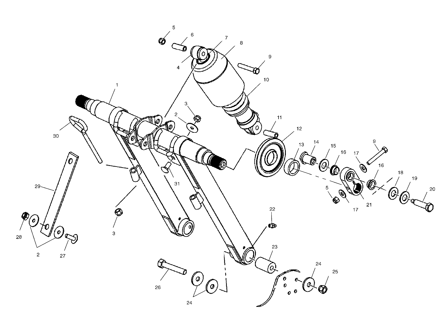 FRONT TORQUE ARM - S01NX4FS (4961626162B009)