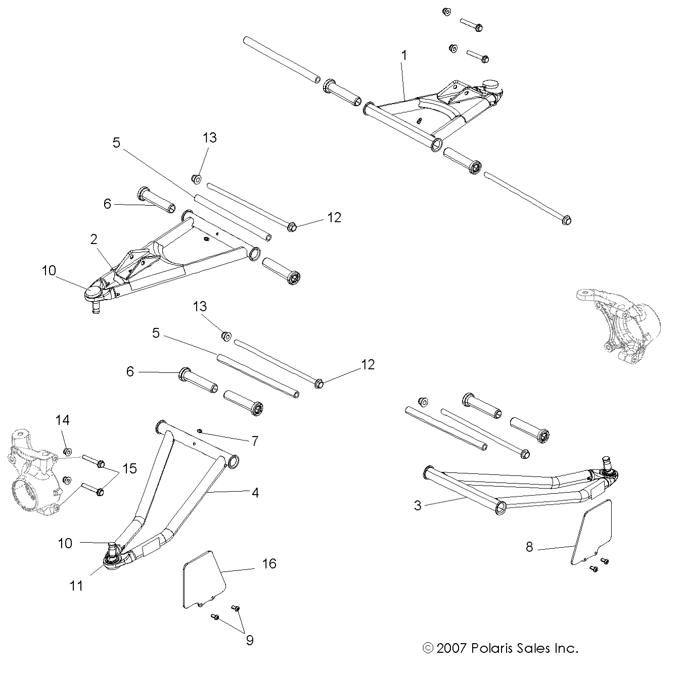 SUSPENSION, FRONT - R08VH76AD/AG (49RGRSUSPFRT08VISTA)