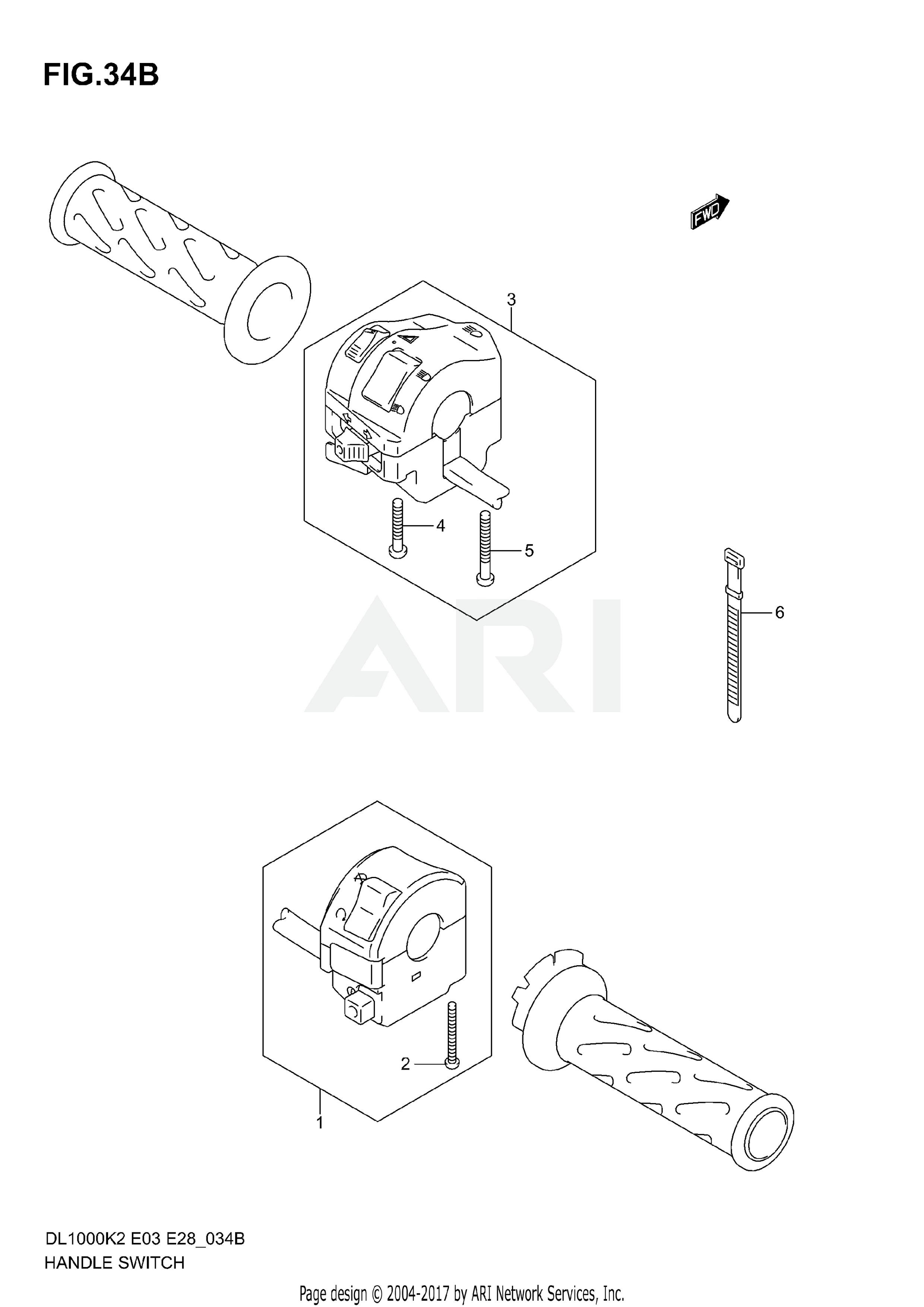 HANDLE SWITCH (MODEL K5/K6)