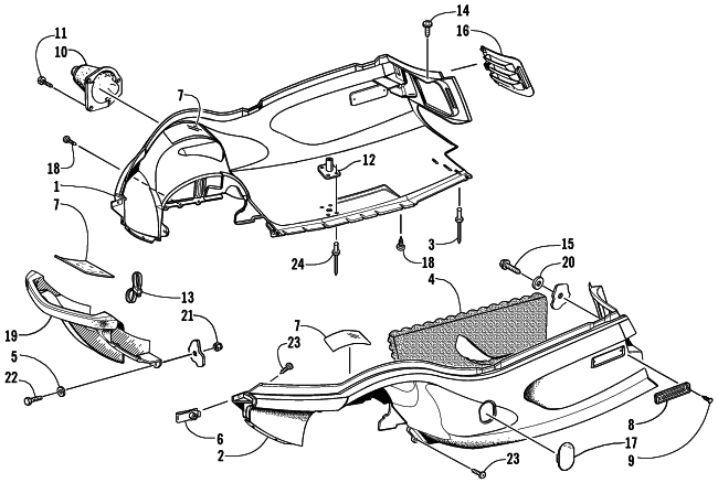 BELLY PAN AND FRONT BUMPER ASSEMBLY