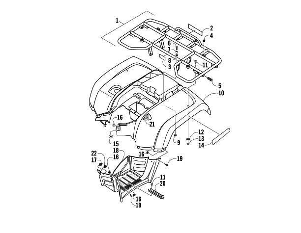 REAR BODY PANEL ASSEMBLY