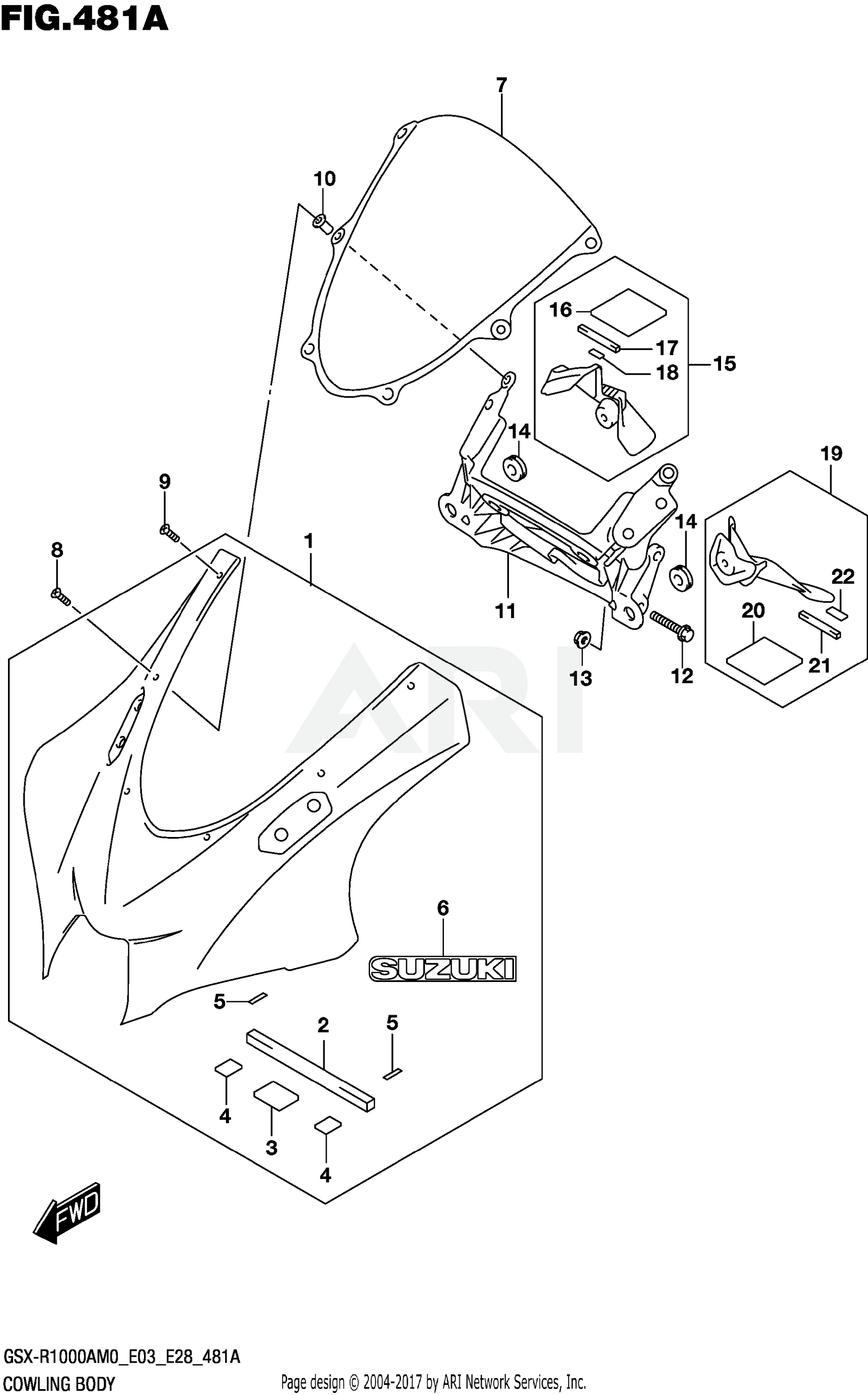 COWLING BODY (GSX-R1000A)