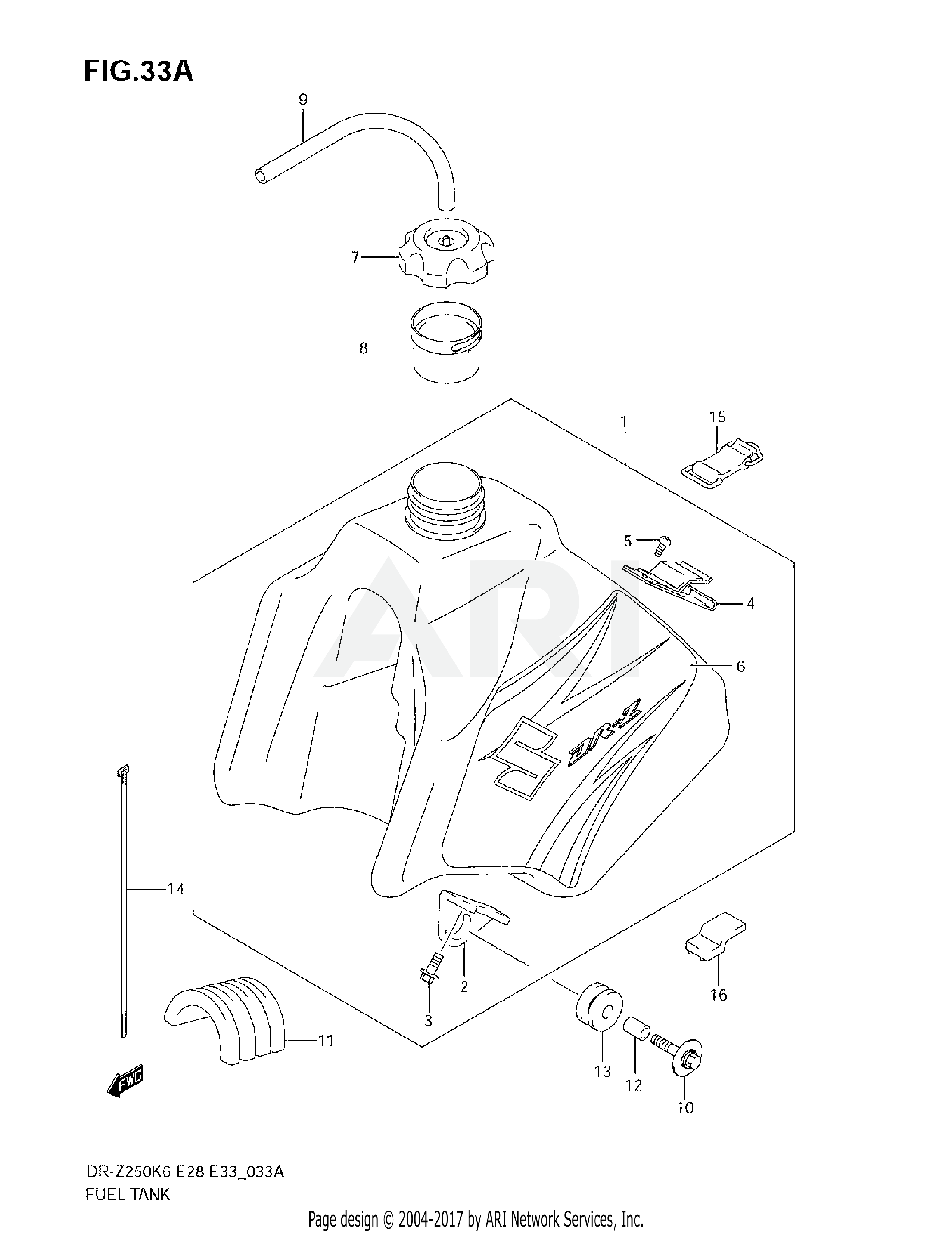 FUEL TANK (MODEL K7)