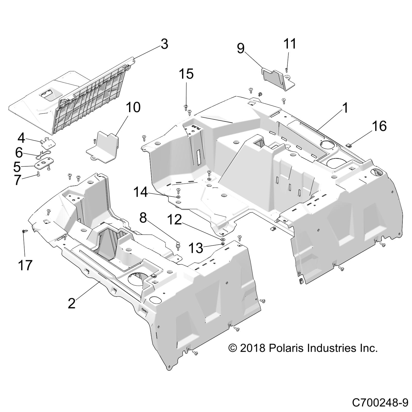 BODY, REAR RACK - Z19VDE99NK (C700248-9)