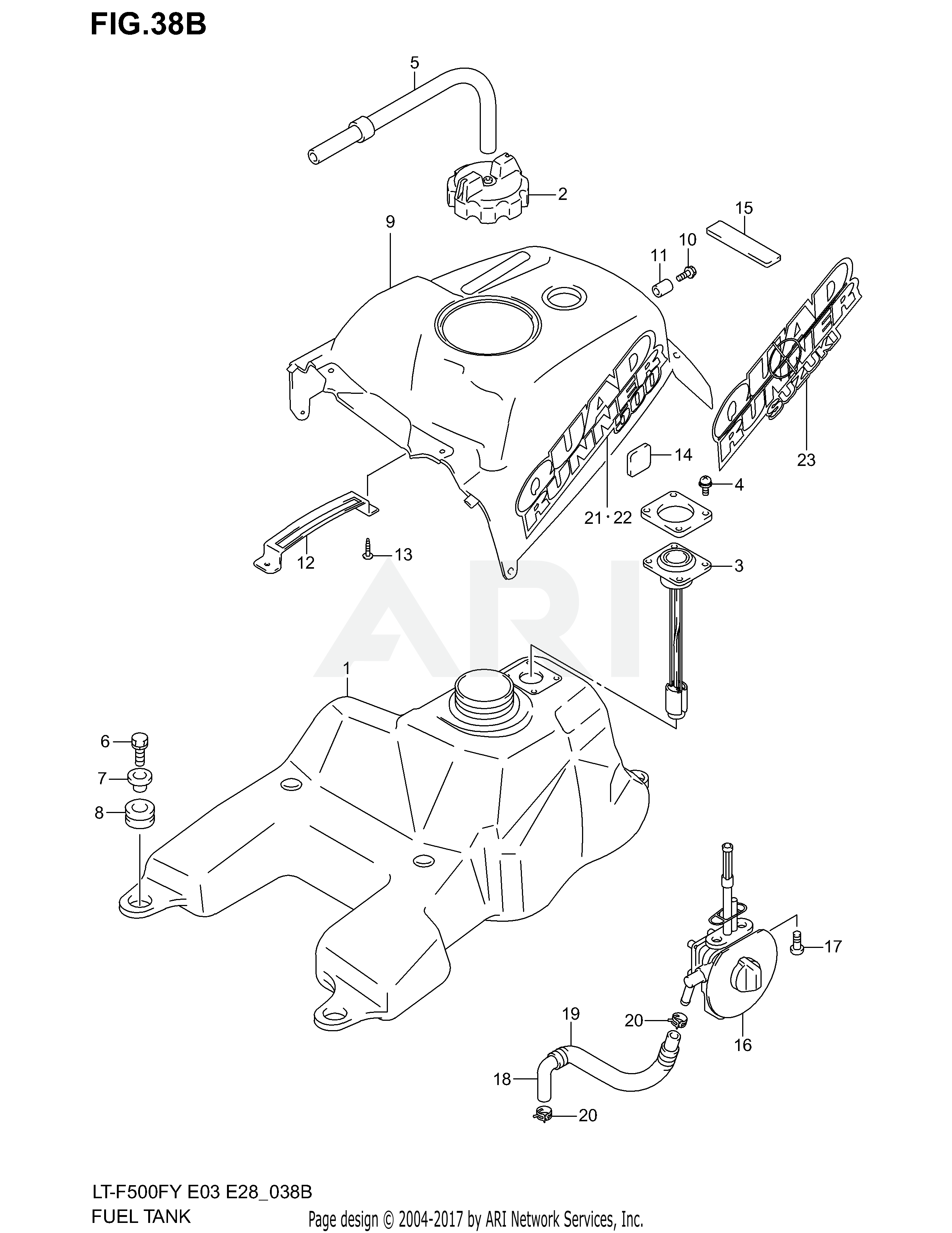 FUEL TANK (MODEL K1/K2)