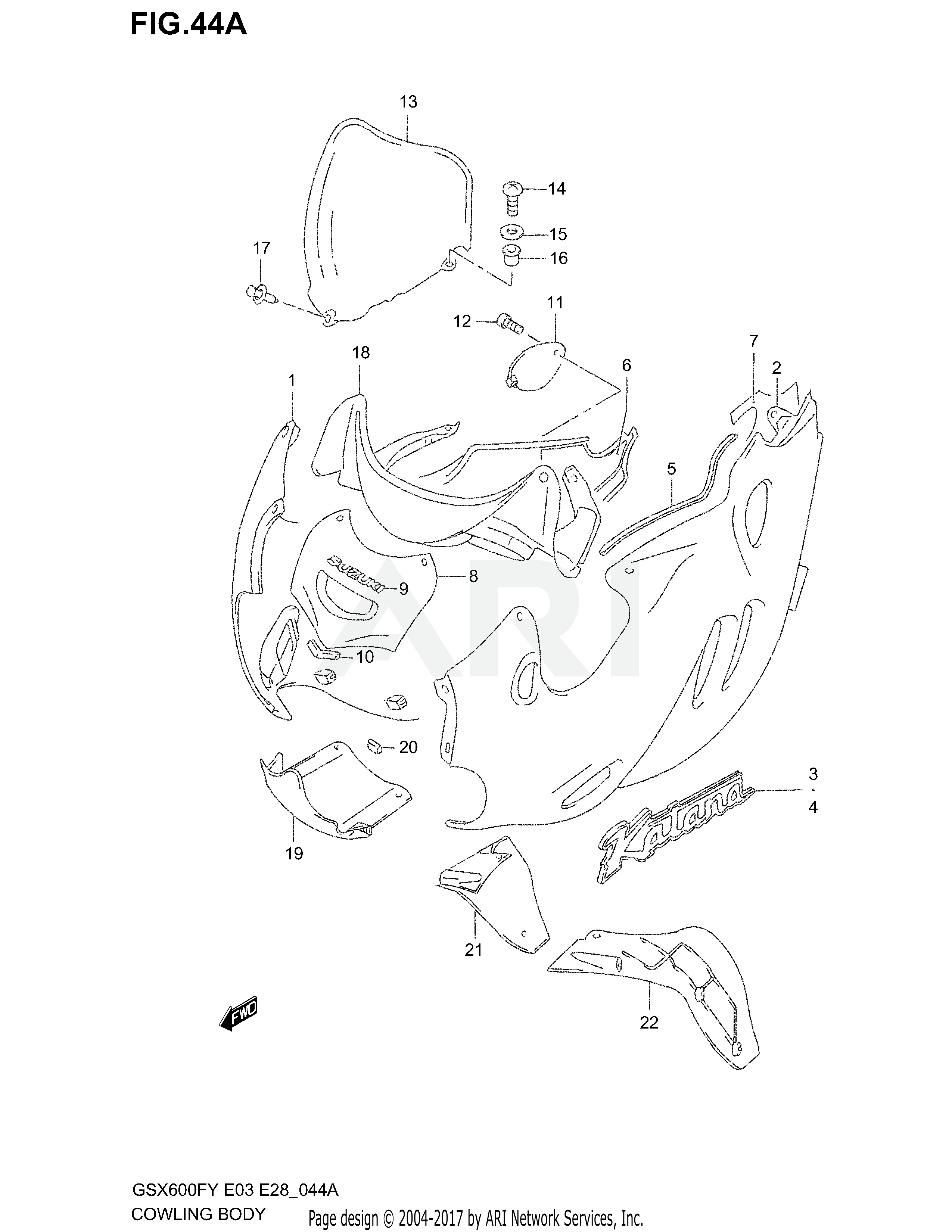 COWLING BODY (MODEL X)