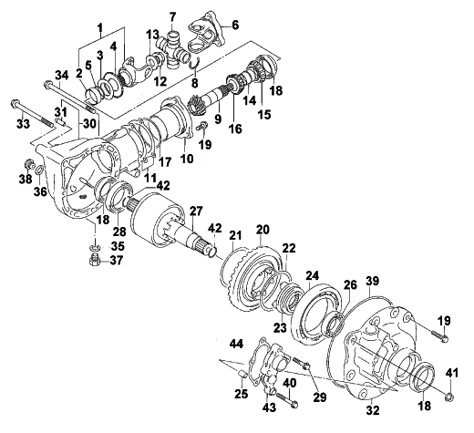 FINAL BEVEL GEAR ASSEMBLY