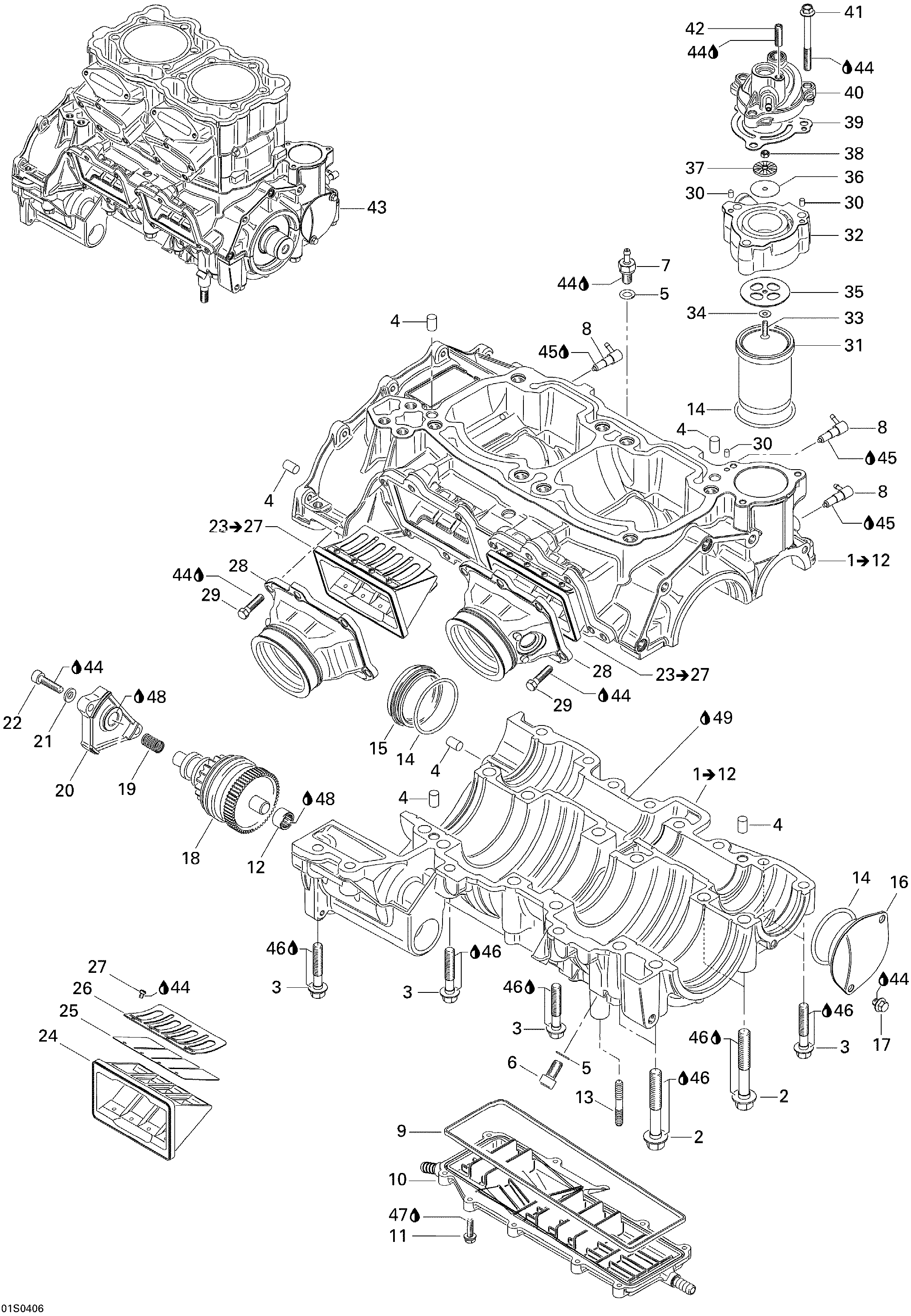 Crankcase And Reed Valve