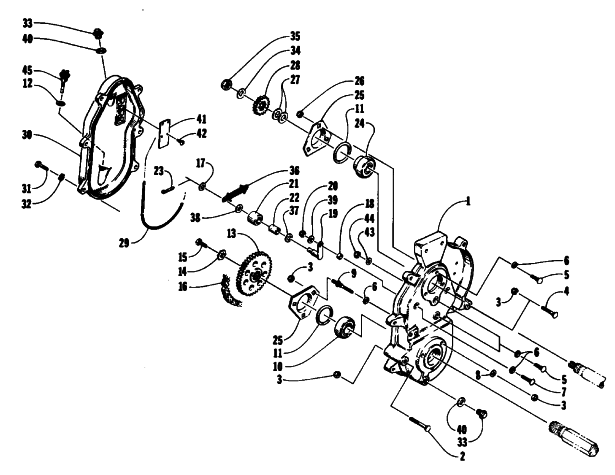 DRIVE/DROPCASE ASSEMBLY