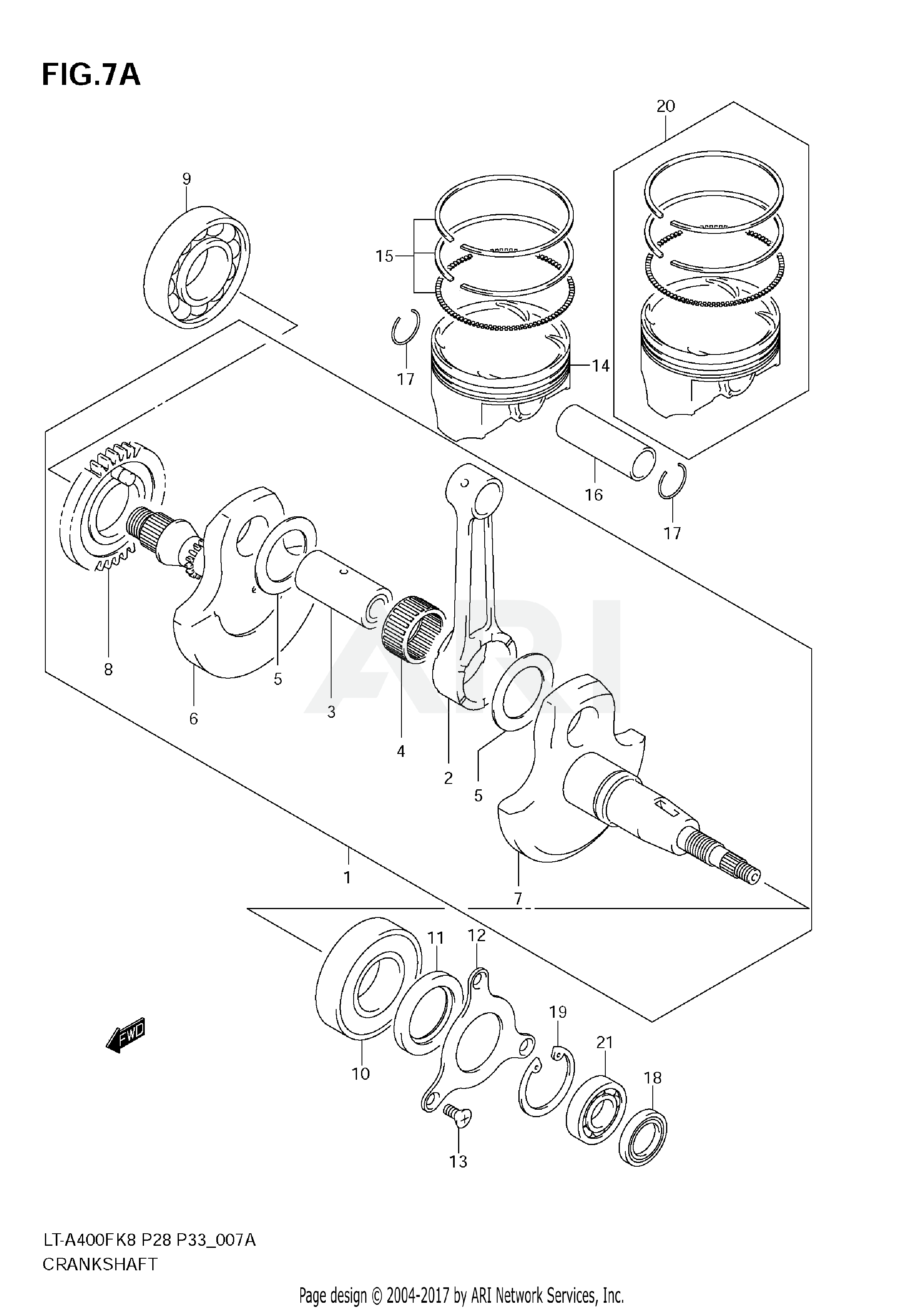 CRANKSHAFT (LT-A400FL0)