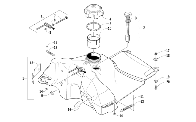 GAS TANK ASSEMBLY