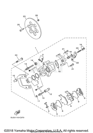 REAR BRAKE CALIPER