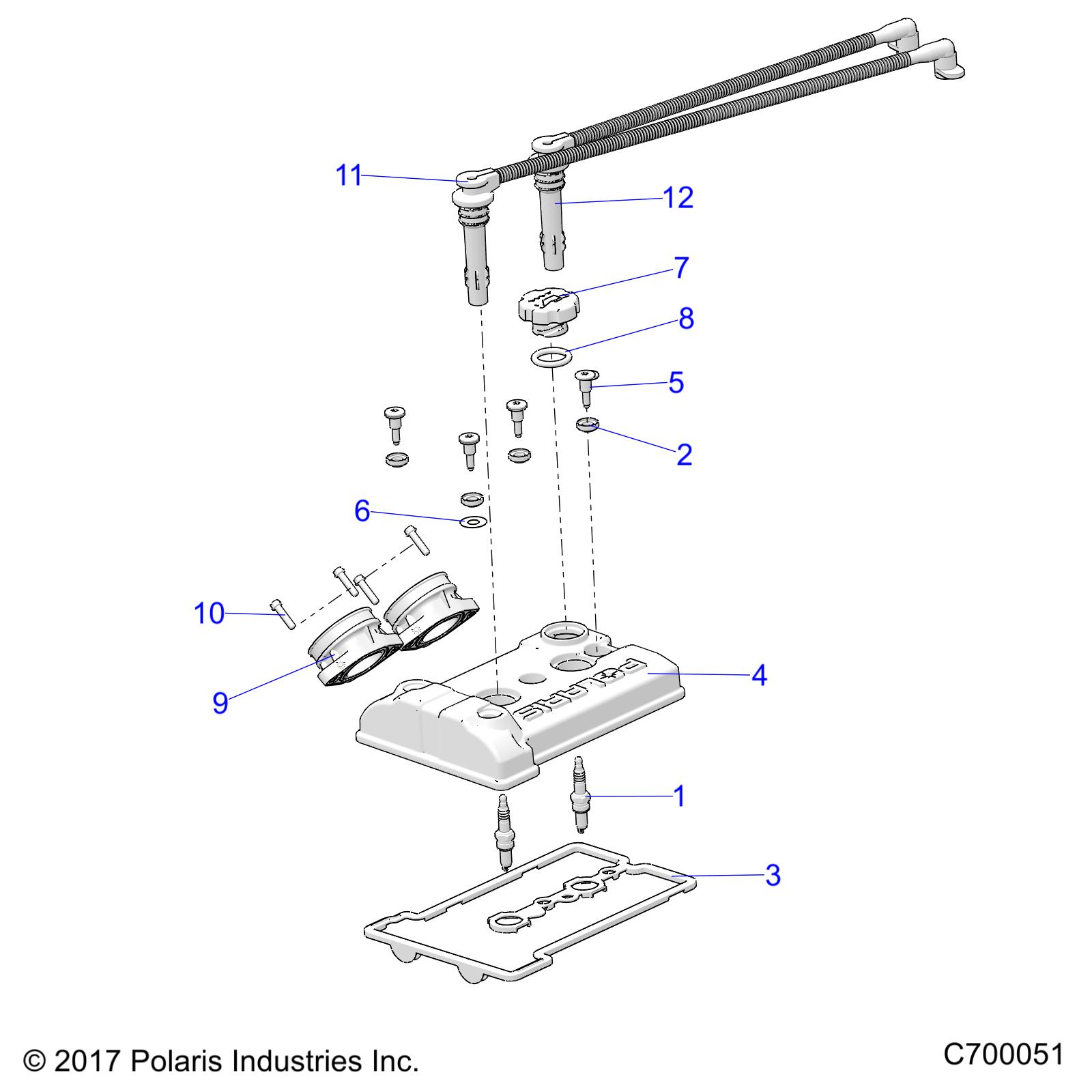 ENGINE, THROTTLE BODY AND VALVE COVER - R19RRM99AL (C700051)