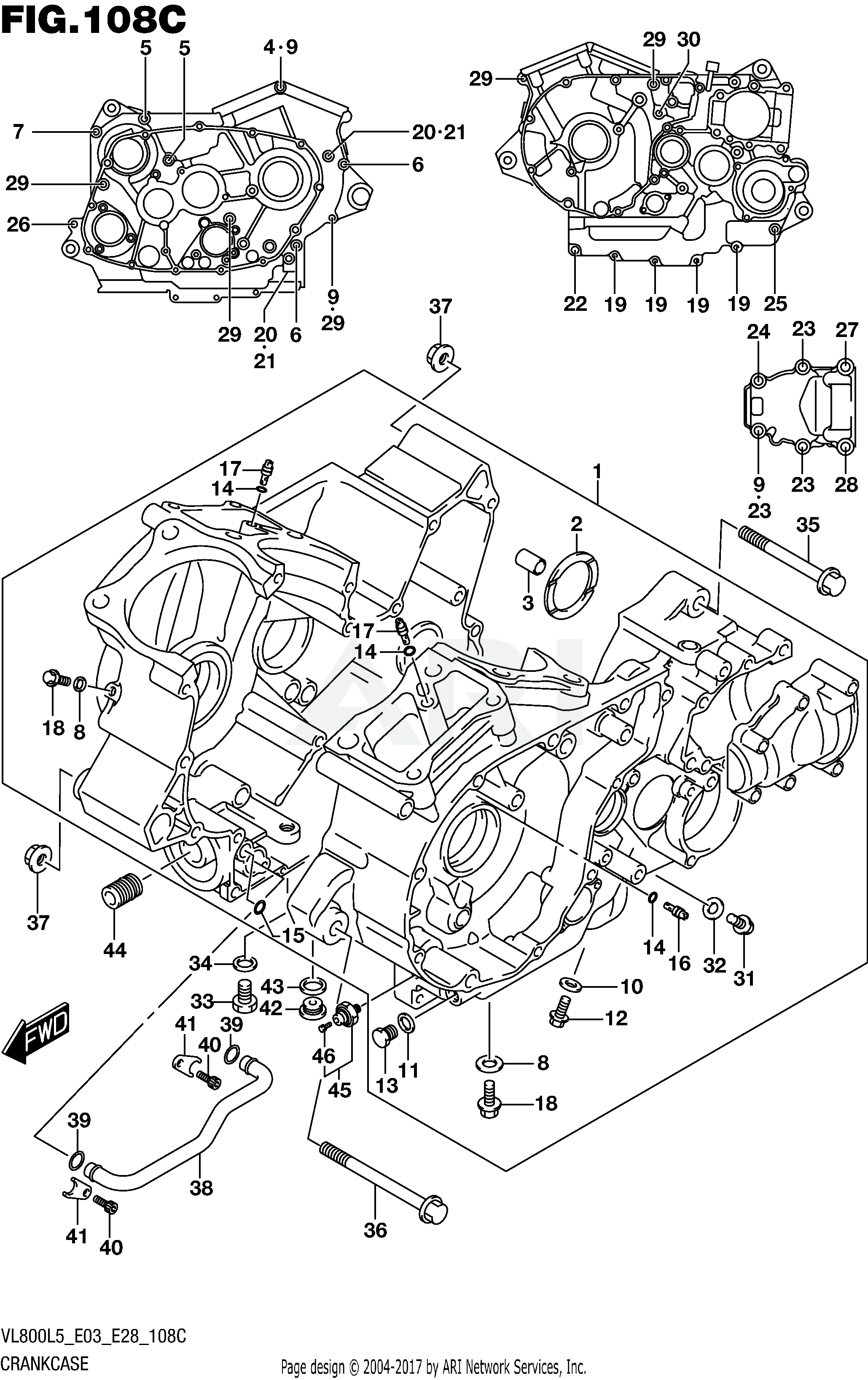 CRANKCASE (VL800TL5 E03)