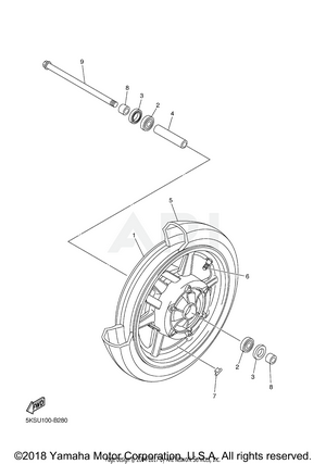 FRONT WHEEL FOR CAST WHEEL