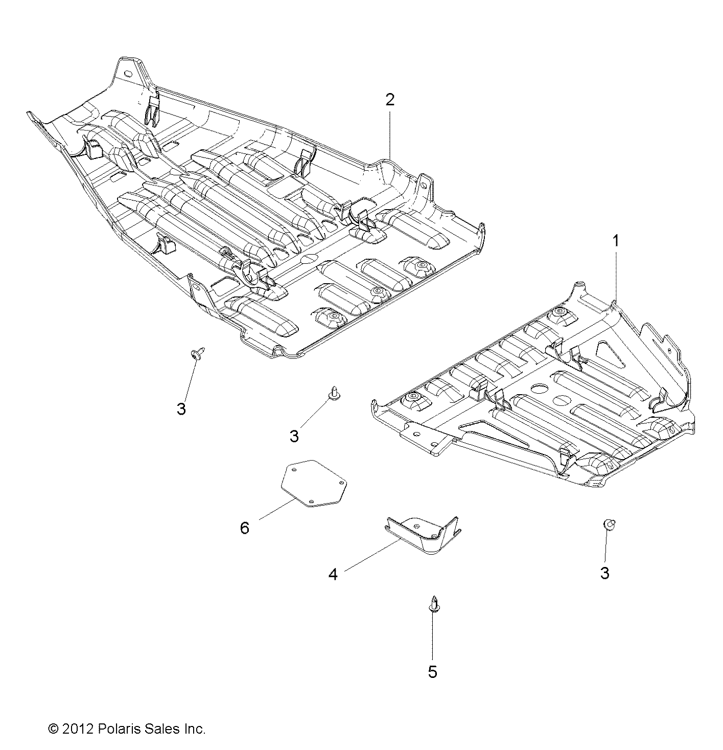 BODY, SKID PLATES - A13GH8EFK (49ATVSKIDPLATE13850SCRAM)