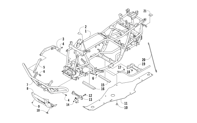 FRAME AND RELATED PARTS