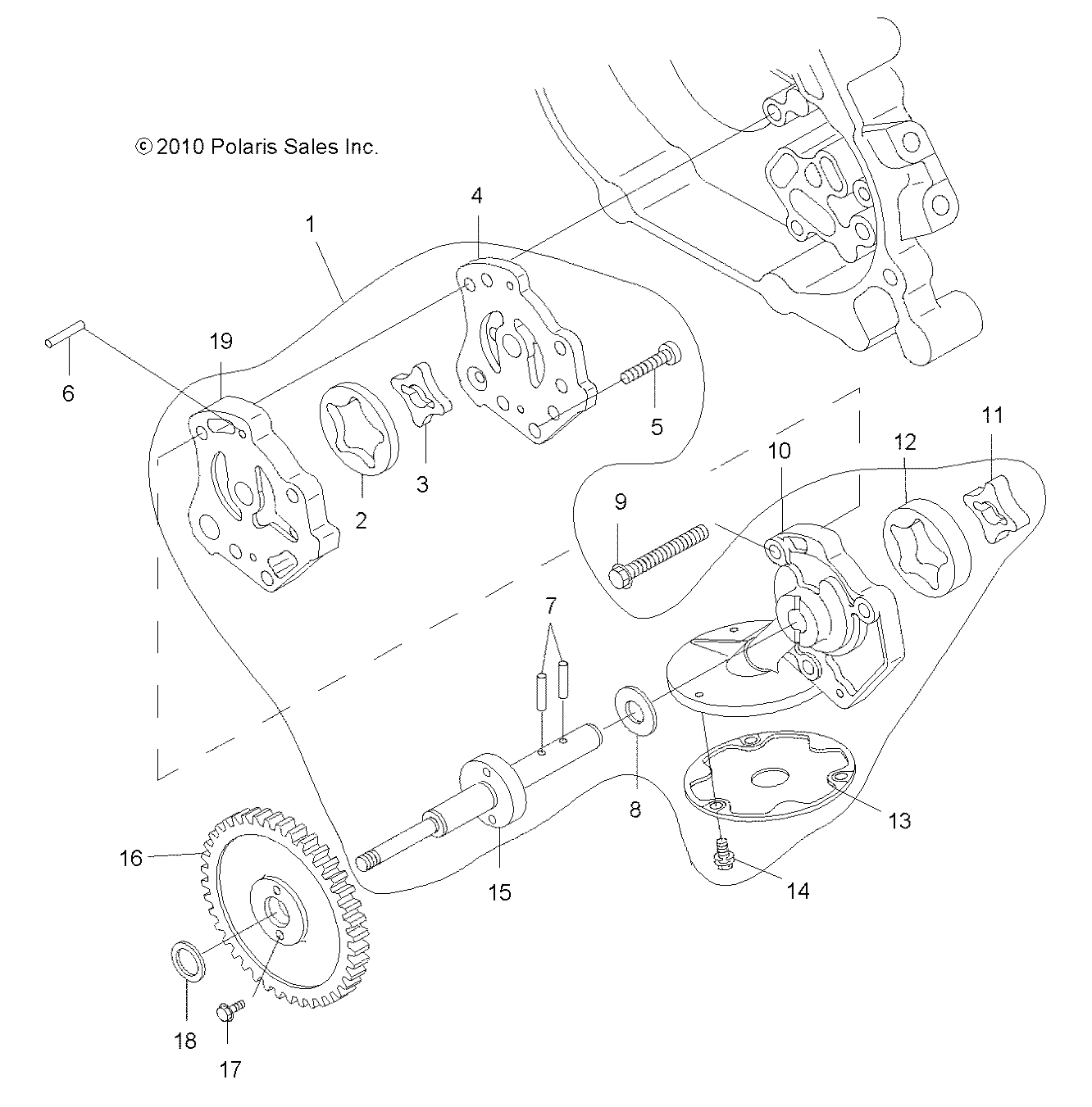 ENGINE, OIL SYSTEM and OIL PUMP - A11NG50FA (49OILPUMP11SCRAM)